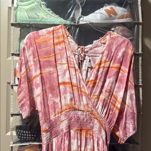 Knox Rose Pink and Orange Dress